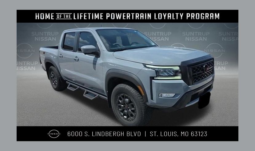 Boulder Gray Pearl 2023 Nissan Frontier Pickup Truck Four-Wheel Drive 9-Speed Automatic