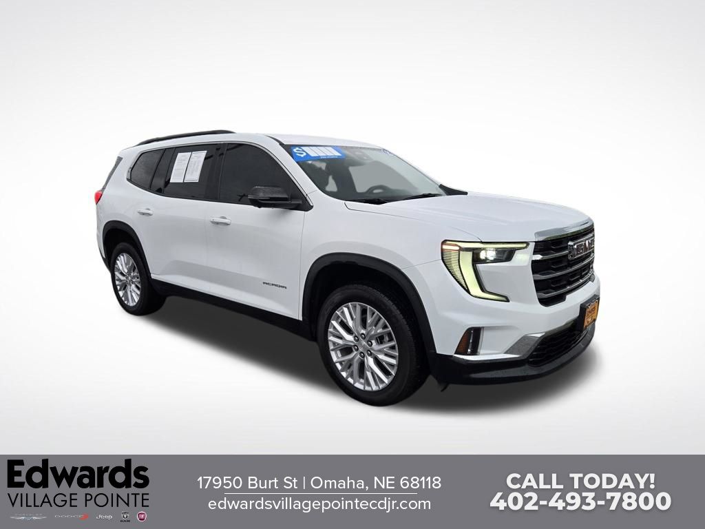Summit White 2025 GMC Acadia SUV / Crossover Four-Wheel Drive 8-Speed Automatic
