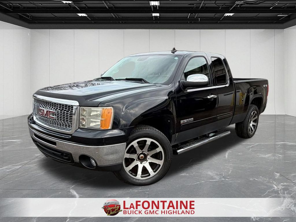 Onyx Black 2011 GMC Sierra 1500 SLE Ext. Cab 4WD Pickup Truck Four-Wheel Drive 6-Speed Automatic