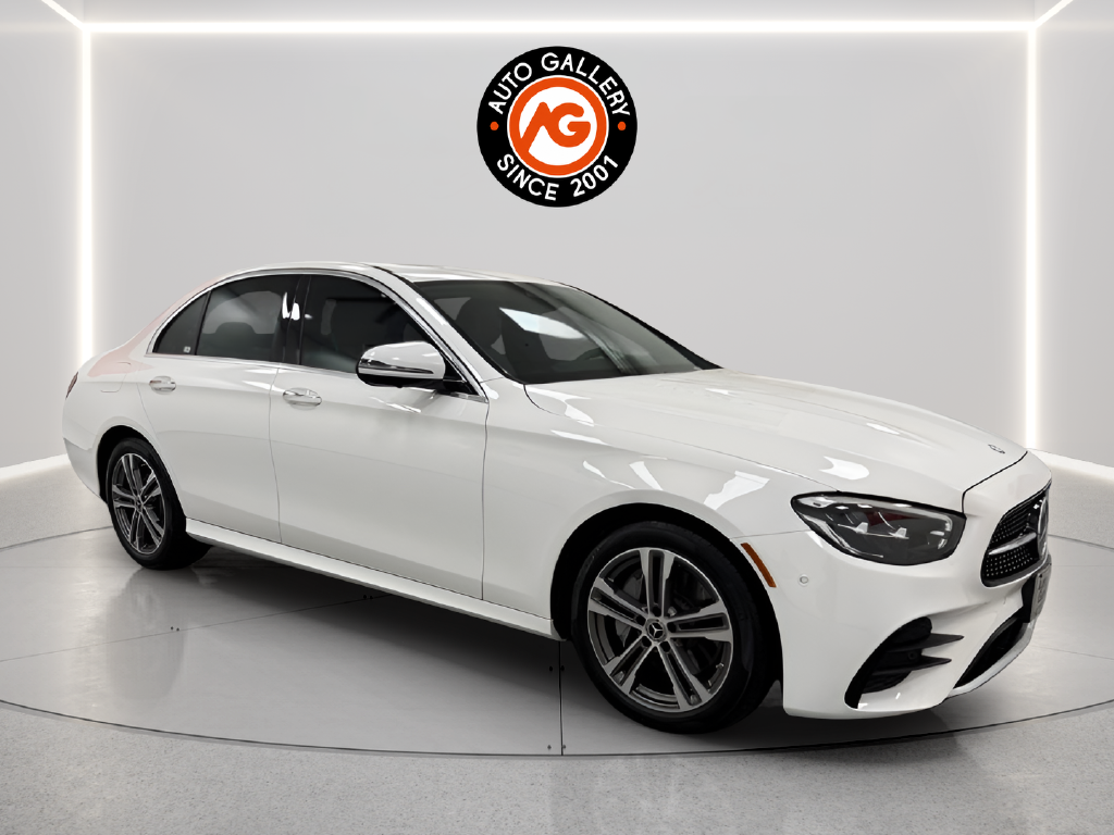 White 2021 Mercedes-Benz E-Class Sedan All-Wheel Drive 9-Speed Automatic