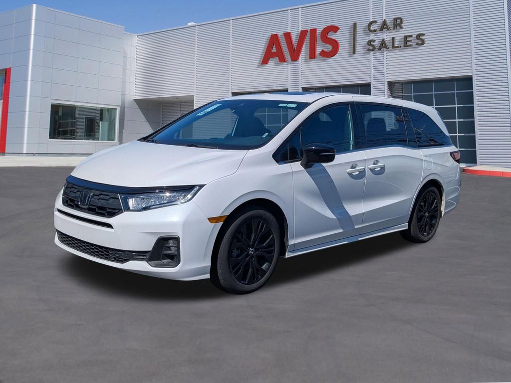 Platinum White Pearl 2025 Honda Odyssey Sport-L FWD Minivan Front-Wheel Drive Automatic