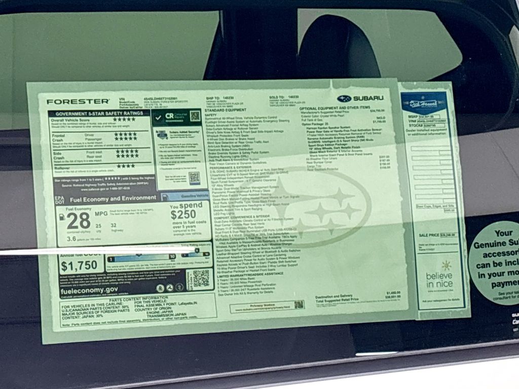 2026 Subaru Forester Sport