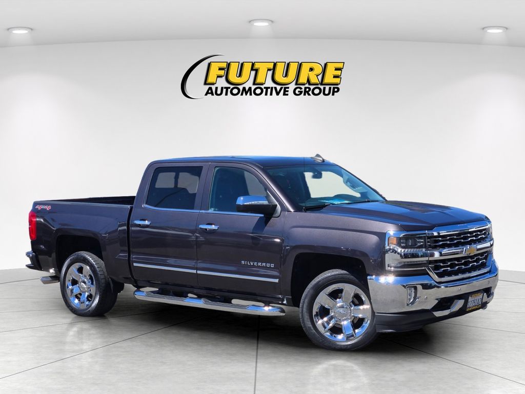 Gray (Tungsten Metallic) 2016 Chevrolet Silverado 1500 Pickup Truck Four-Wheel Drive 6-Speed Automatic Overdrive