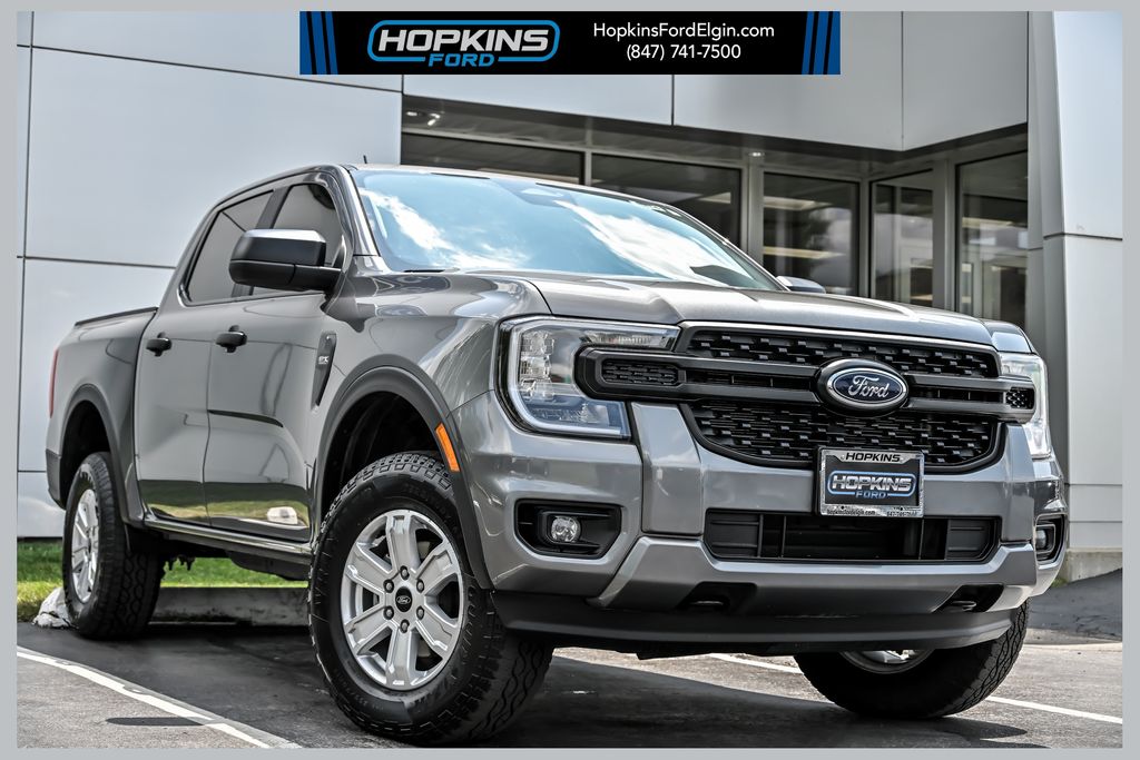 Gray Metallic 2024 Ford Ranger Pickup Truck Four-Wheel Drive Automatic