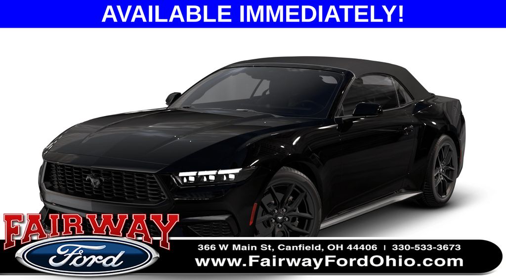 Shadow Black 2026 Ford Mustang Convertible Rear-Wheel Drive Automatic