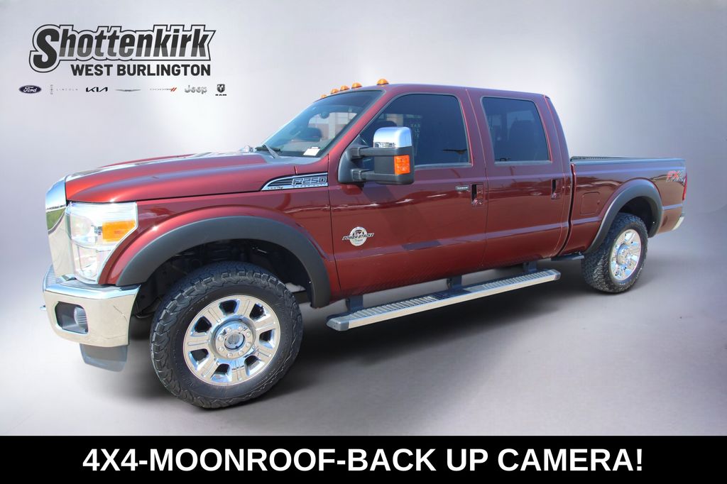 Red (Bronze Fire Metallic) 2016 Ford F-250 Super Duty Pickup Truck Four-Wheel Drive 6-Speed Automatic Overdrive