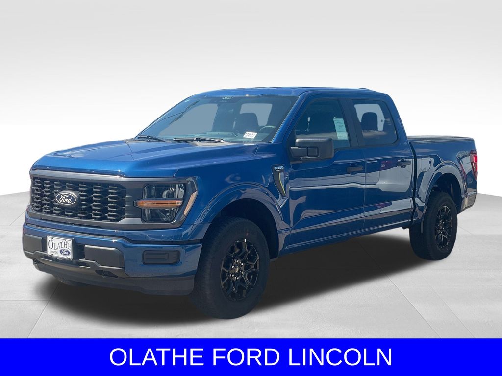 Blue Metallic 2025 Ford F-150 Pickup Truck Four-Wheel Drive Automatic