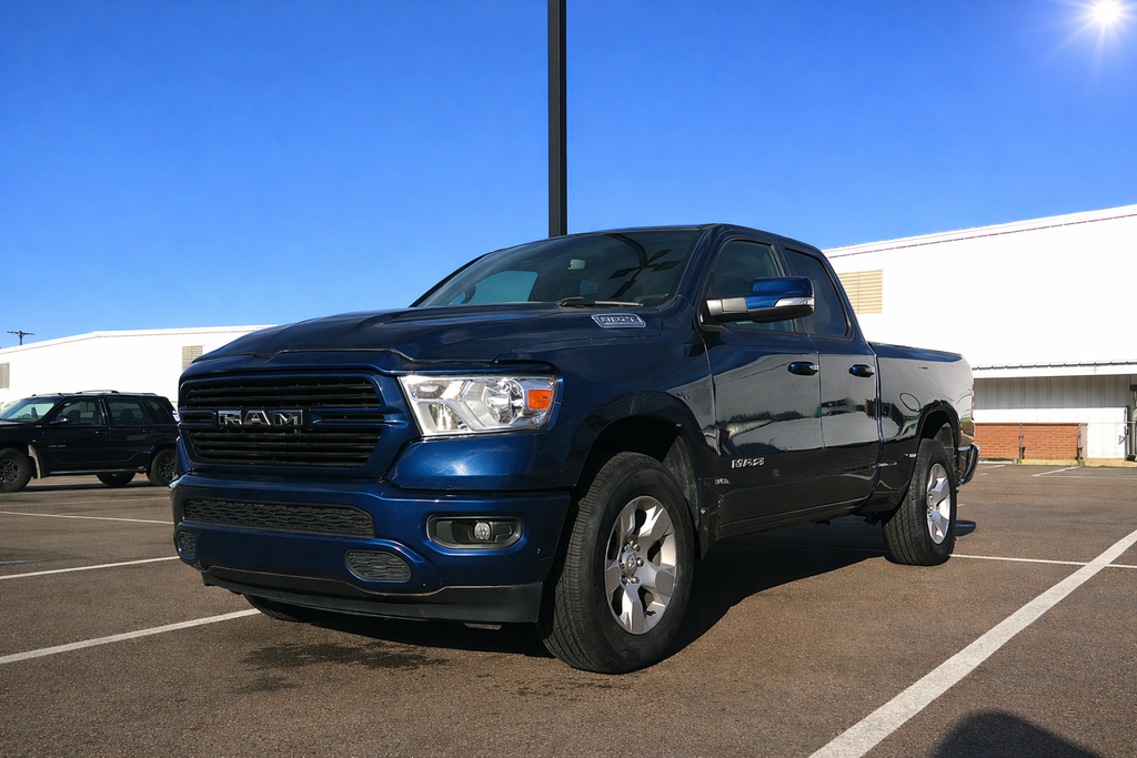 Patriot Blue Pearlcoat 2020 RAM 1500 Big Horn Quad Cab 4WD Pickup Truck Four-Wheel Drive 8-Speed Automatic
