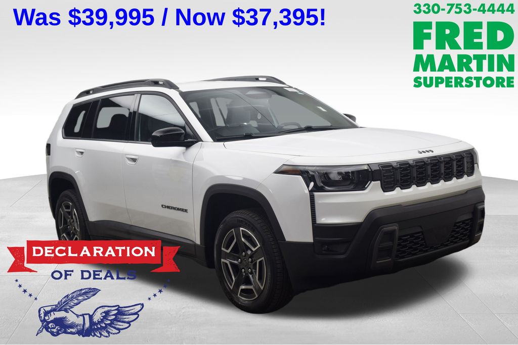 Bright White Clearcoat 2026 Jeep Cherokee Laredo 4WD SUV / Crossover Four-Wheel Drive Continuously Variable Transmission