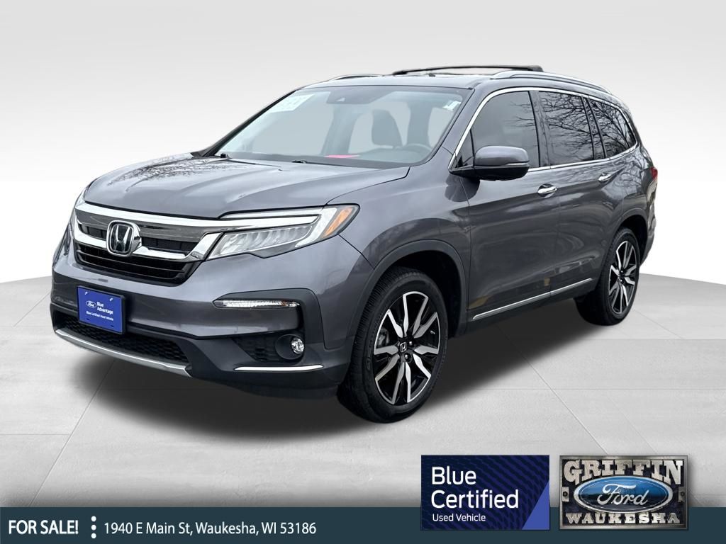 Gray (Modern Steel Metallic) 2021 Honda Pilot Touring AWD with Rear Captains Chairs SUV / Crossover All-Wheel Drive 9-Speed Automatic