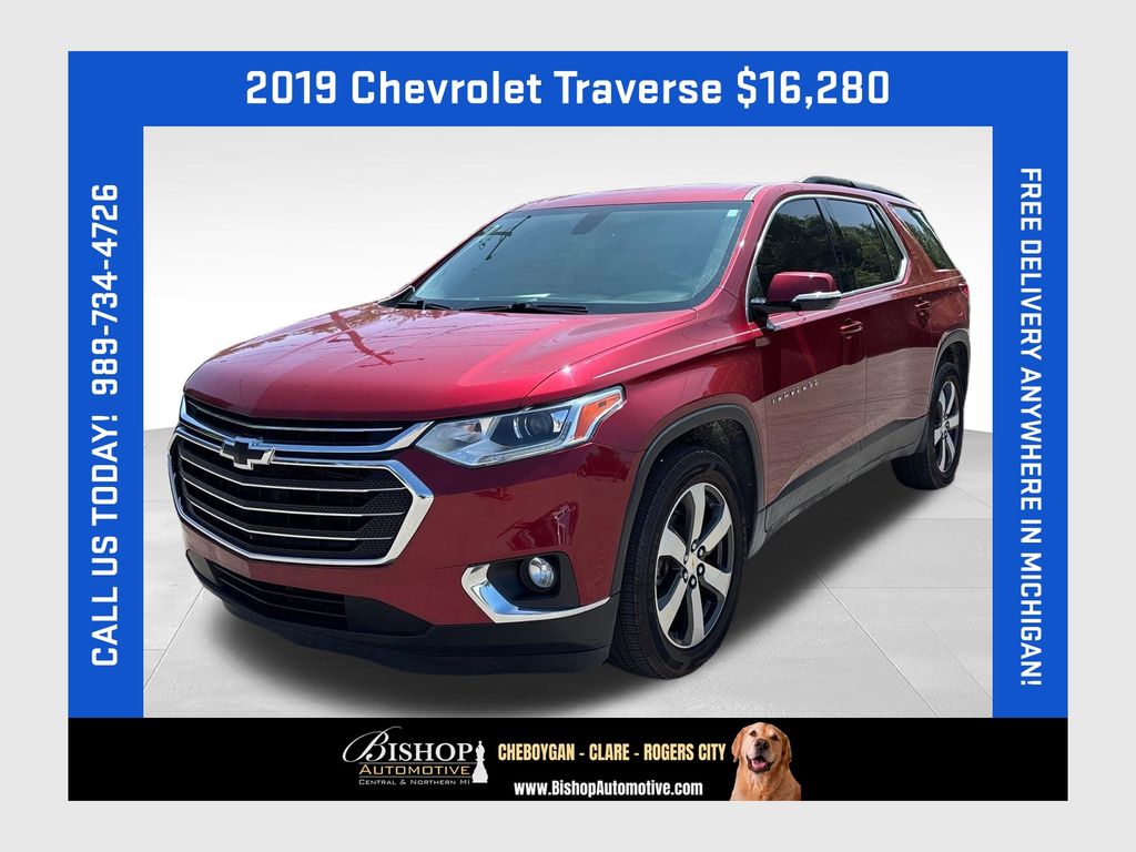 Cajun Red Tintcoat 2019 Chevrolet Traverse SUV / Crossover Front-Wheel Drive 9-Speed Automatic