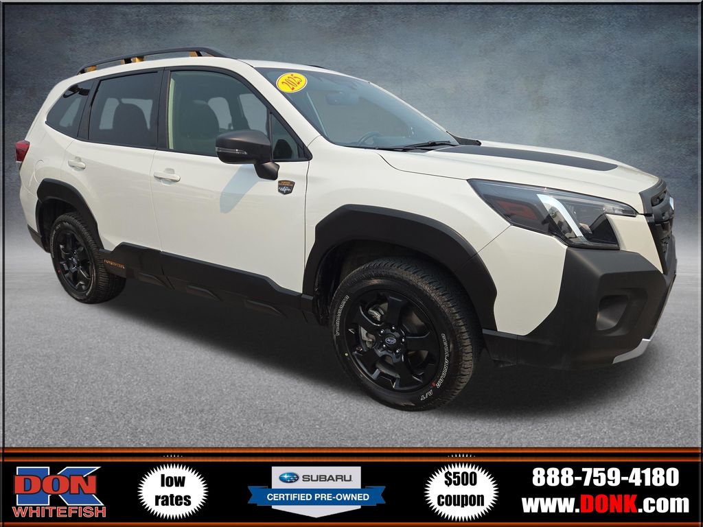 Crystal White Pearl 2025 Subaru Forester SUV / Crossover All-Wheel Drive Continuously Variable Transmission