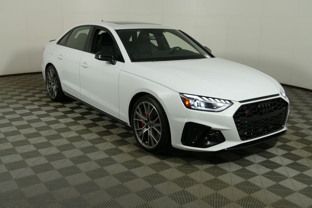 Glacier White Metallic 2024 Audi S4 Sedan All-Wheel Drive 8-Speed Automatic
