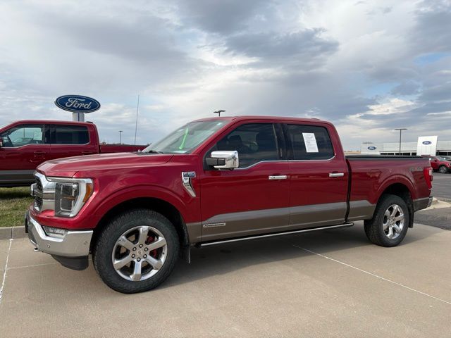 Rapid Red Metallic Tinted Clearcoat 2021 Ford F-150 King Ranch SuperCrew 4WD Pickup Truck Four-Wheel Drive Automatic