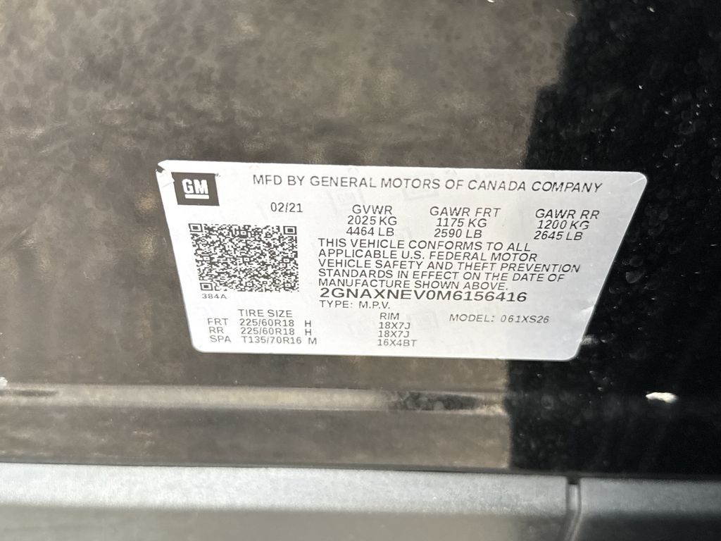 2021 Chevrolet Equinox Premier Black at Traditions Chevrolet