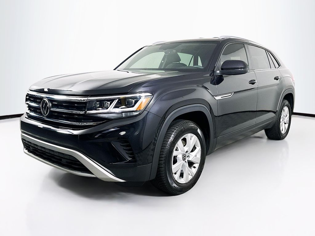 Black 2021 Volkswagen Atlas Cross Sport SUV / Crossover Front-Wheel Drive 8-Speed Automatic