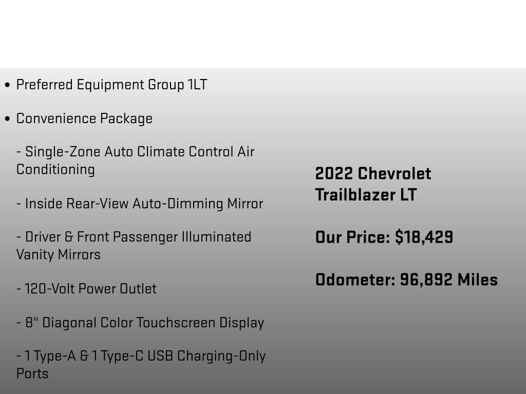 2022 Chevrolet TrailBlazer LT Blue at Auto Express Mitsubishi