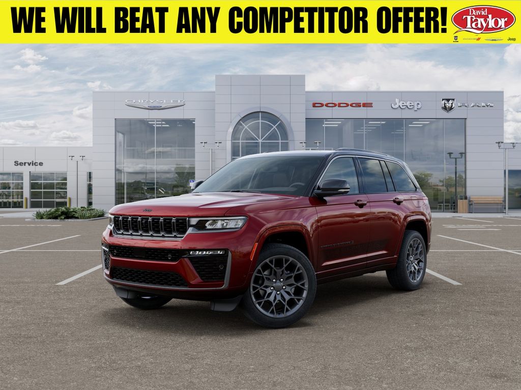 Velvet Red Pearlcoat 2026 Jeep Grand Cherokee SUV / Crossover Four-Wheel Drive 8-Speed Automatic