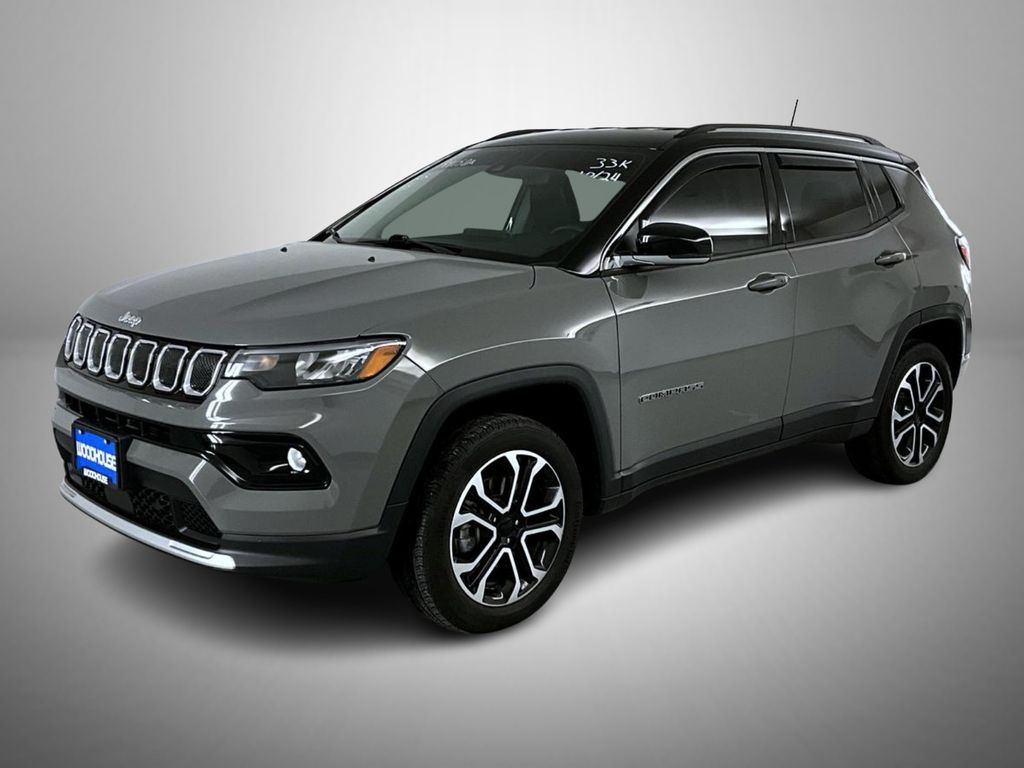 Sting-Gray Clearcoat 2022 Jeep Compass Limited 4WD SUV / Crossover Four-Wheel Drive 9-Speed Automatic