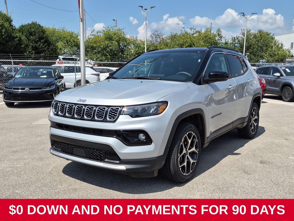 Silver Zynith Metallic Clearcoat 2025 Jeep Compass SUV / Crossover Four-Wheel Drive 8-Speed Automatic