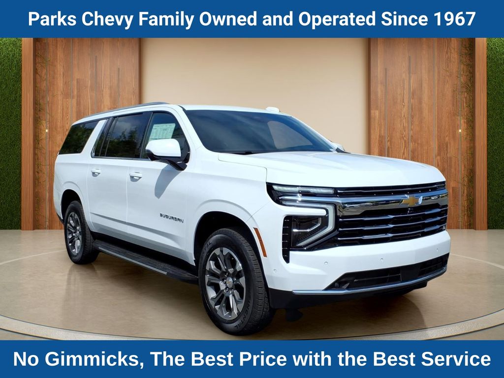 Summit White 2026 Chevrolet Suburban SUV / Crossover Four-Wheel Drive 10-Speed Automatic