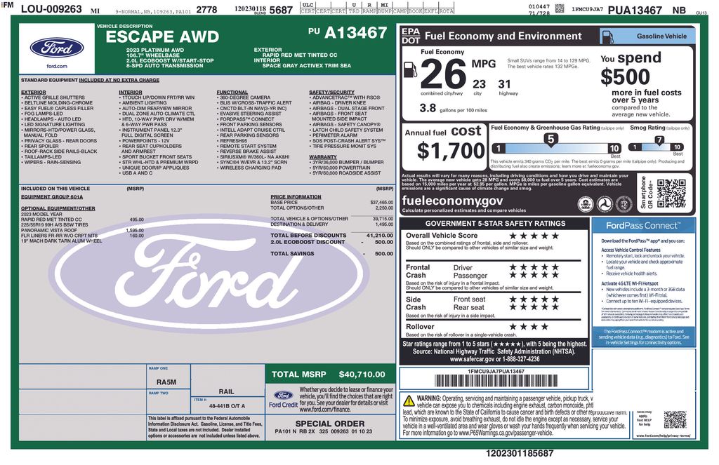 Certified Used 2023 Red Ford Platinum image 6