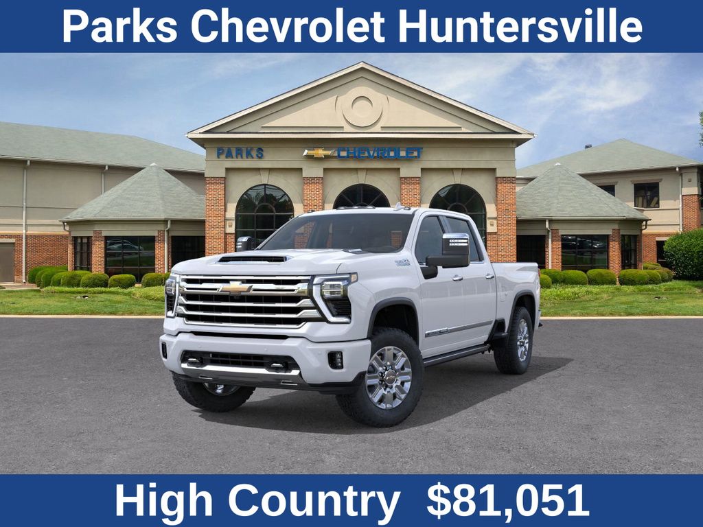 Polar White Tricoat 2026 Chevrolet Silverado 2500HD High Country Crew Cab 4WD Pickup Truck Four-Wheel Drive 10-Speed Automatic