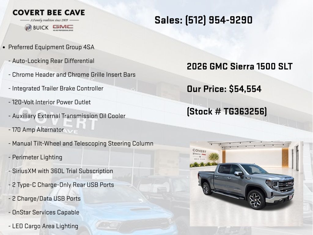 New 2026 Silver GMC SLT image 13