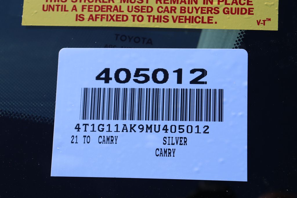 2021 Toyota Camry SE 6