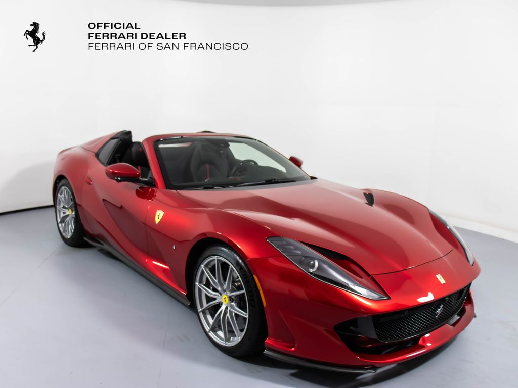 Rosso Magma 2022 Ferrari 812 GTS RWD Convertible Rear-Wheel Drive 7-Speed Manual
