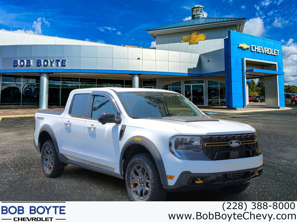 Oxford White 2025 Ford Maverick Pickup Truck All-Wheel Drive 8-Speed Automatic