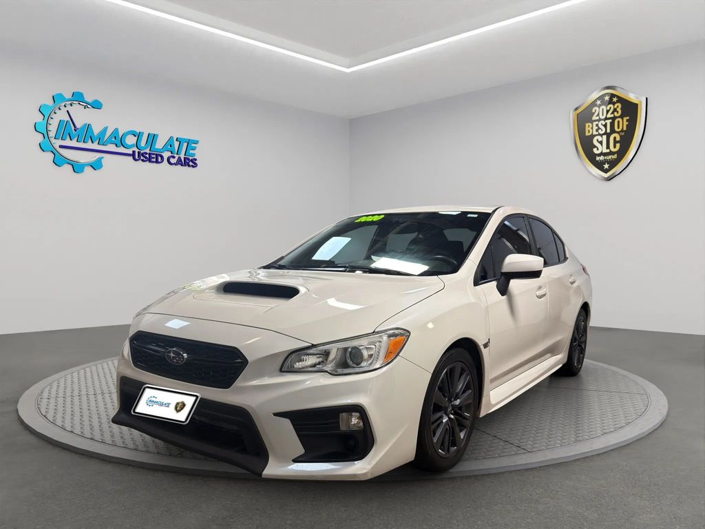 Crystal White Pearl 2020 Subaru WRX Sedan All-Wheel Drive 6-Speed Manual