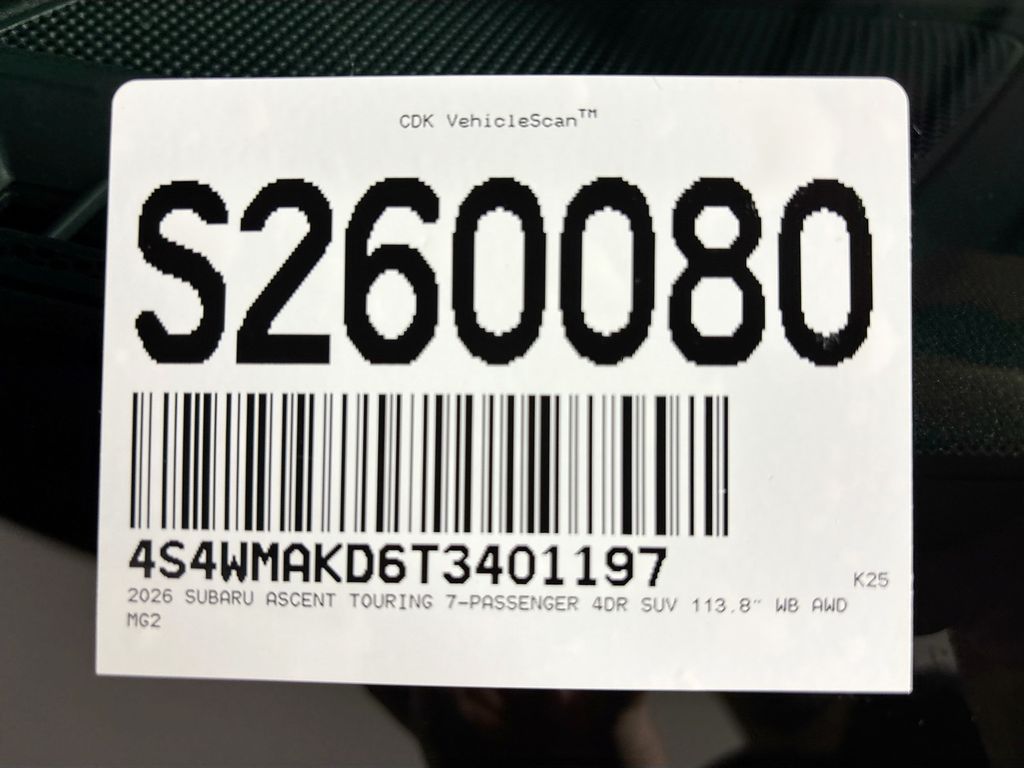 2026 Subaru Ascent Touring