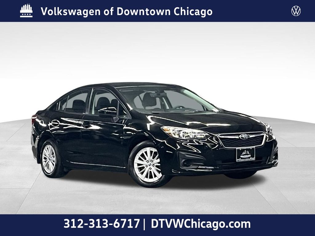 Crystal Black Silica 2018 Subaru Impreza Sedan All-Wheel Drive Continuously Variable Transmission