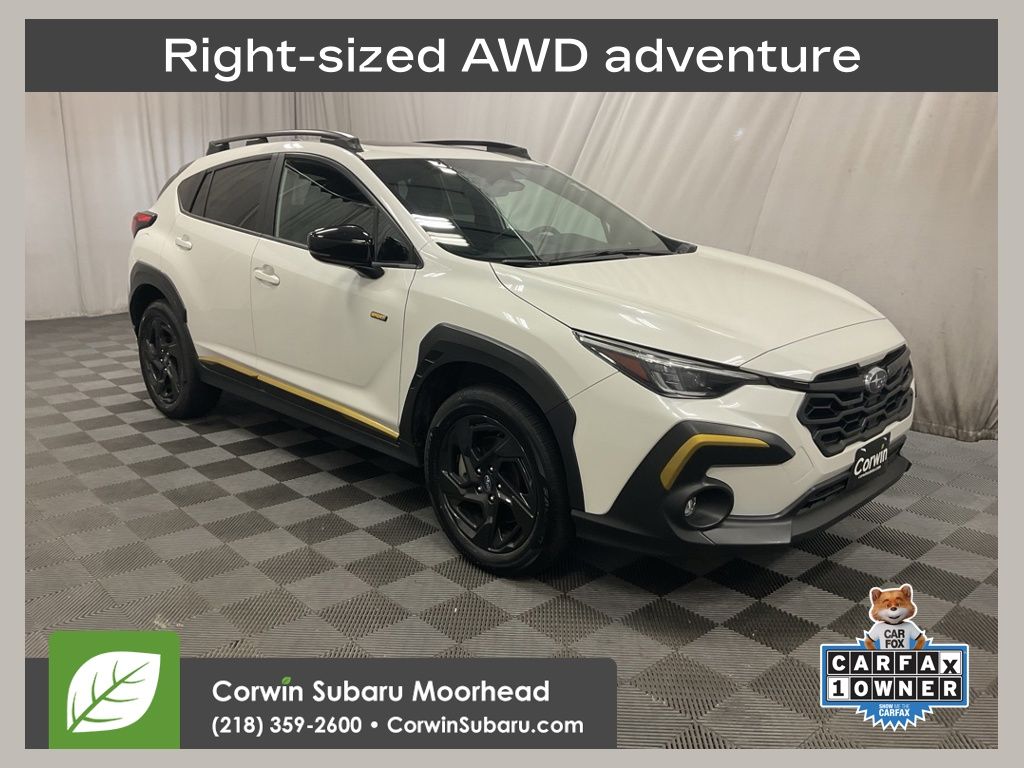 Crystal White Pearl 2025 Subaru Crosstrek SUV / Crossover All-Wheel Drive Continuously Variable Transmission