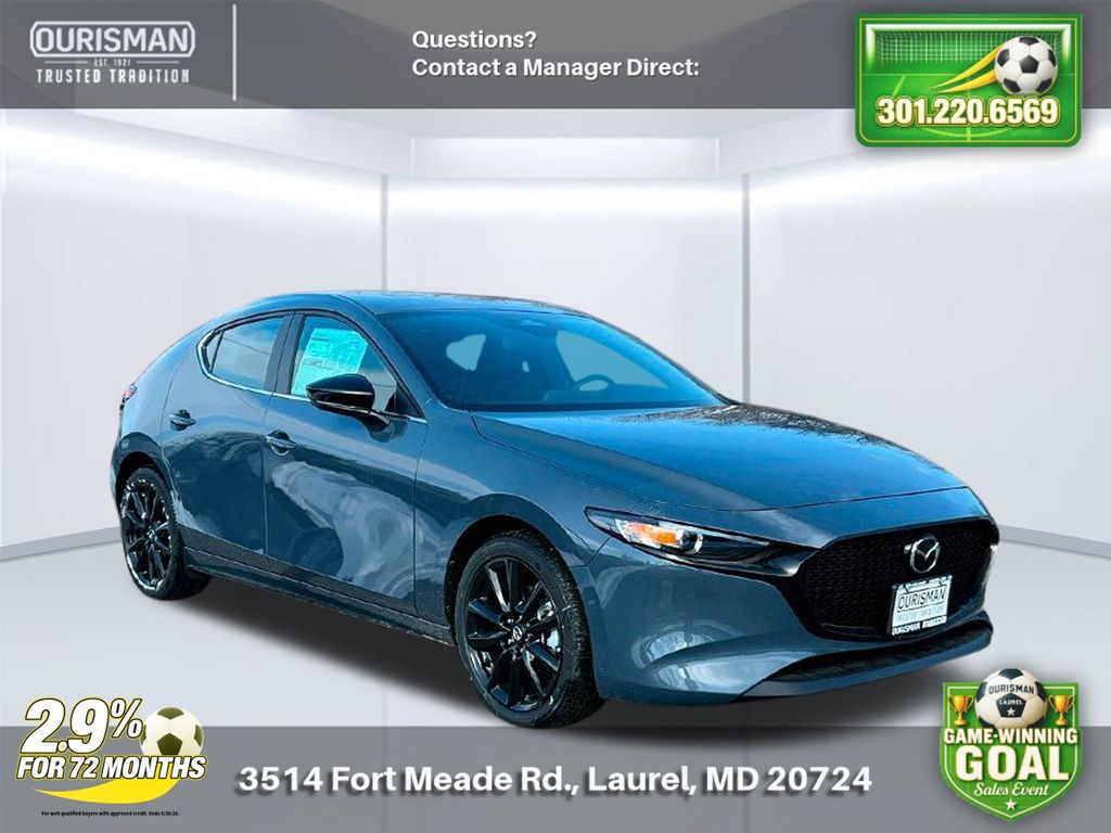 Gray Metallic 2026 Mazda MAZDA3 2.5 S Carbon Edition Hatchback AWD Hatchback All-Wheel Drive 6-Speed Automatic