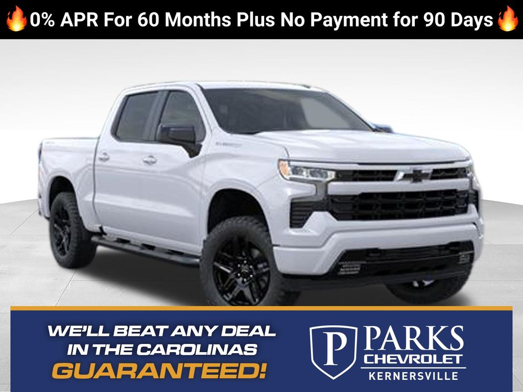 Summit White 2026 Chevrolet Silverado 1500 Pickup Truck Four-Wheel Drive 8-Speed Automatic