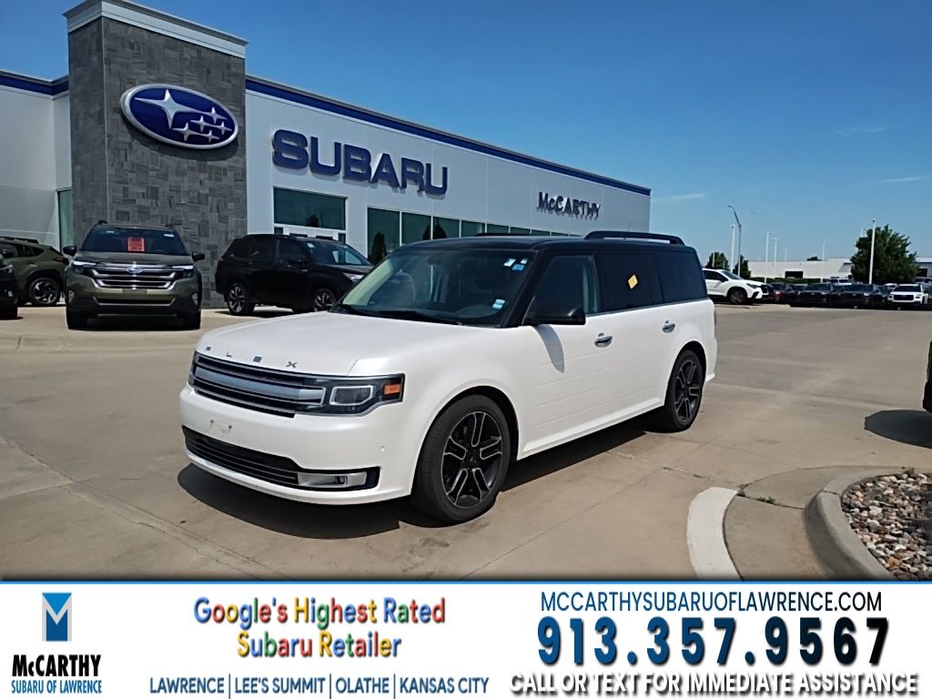 White Platinum Clearcoat Metallic 2014 Ford Flex Limited AWD SUV / Crossover All-Wheel Drive 6-Speed Automatic