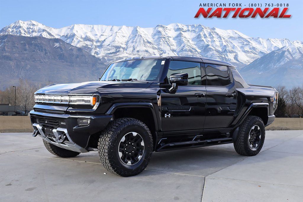 Black 2025 GMC Hummer EV Pickup Pickup Truck All-Wheel Drive 1-Speed Automatic