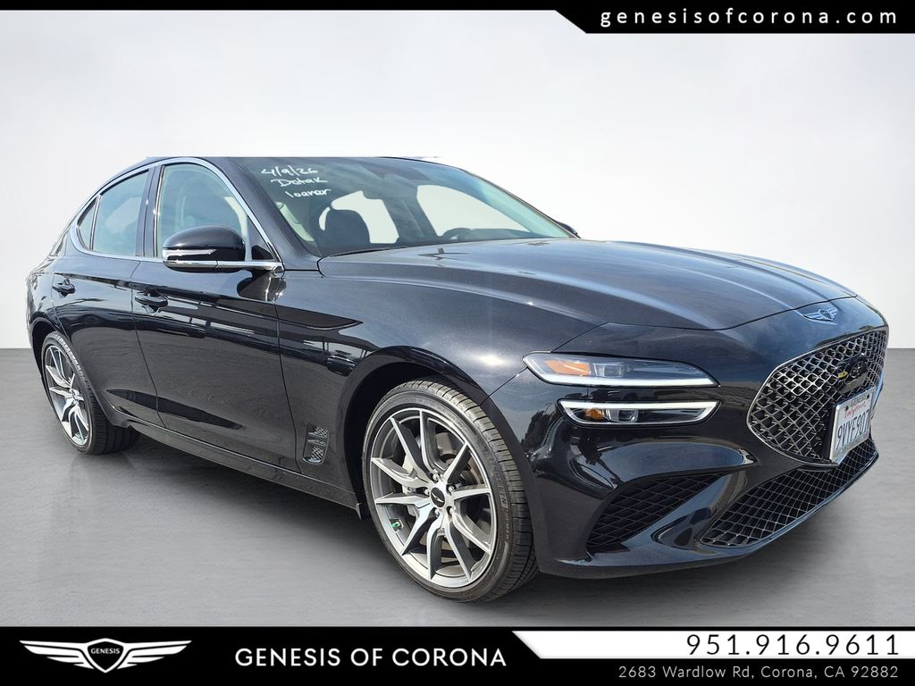 Black 2026 Genesis G70 2.5T Standard RWD Sedan Rear-Wheel Drive 8-Speed Automatic