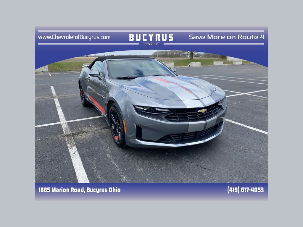 Gray (Satin Steel Metallic) 2020 Chevrolet Camaro 1LT Convertible RWD Convertible Rear-Wheel Drive Automatic