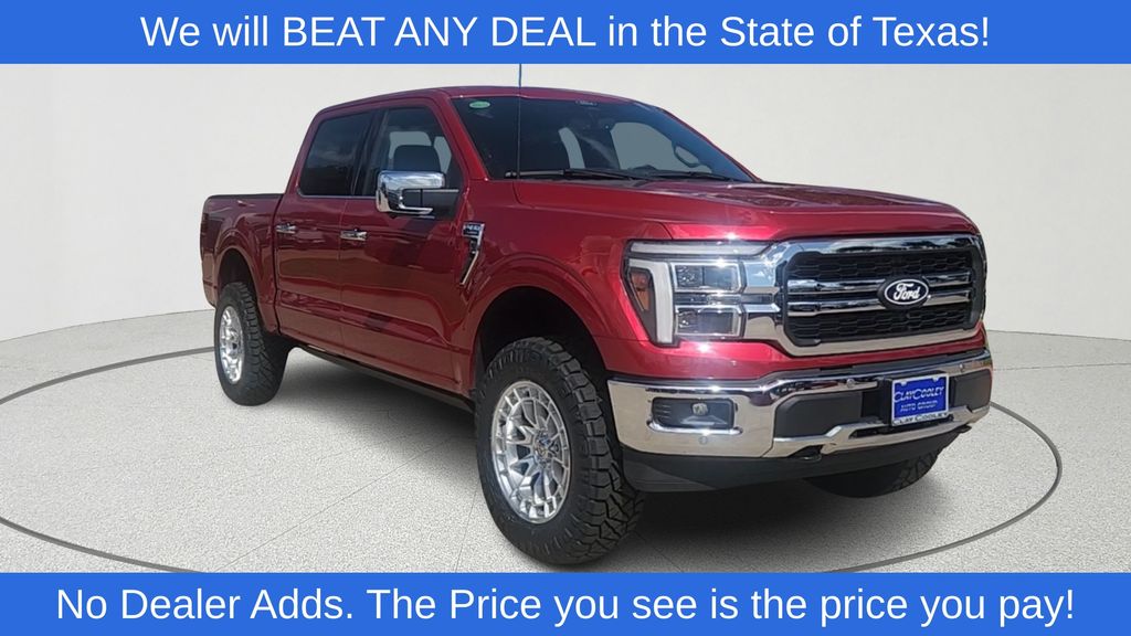 Rapid Red Metallic Tinted Clearcoat 2025 Ford F-150 Pickup Truck Four-Wheel Drive Automatic