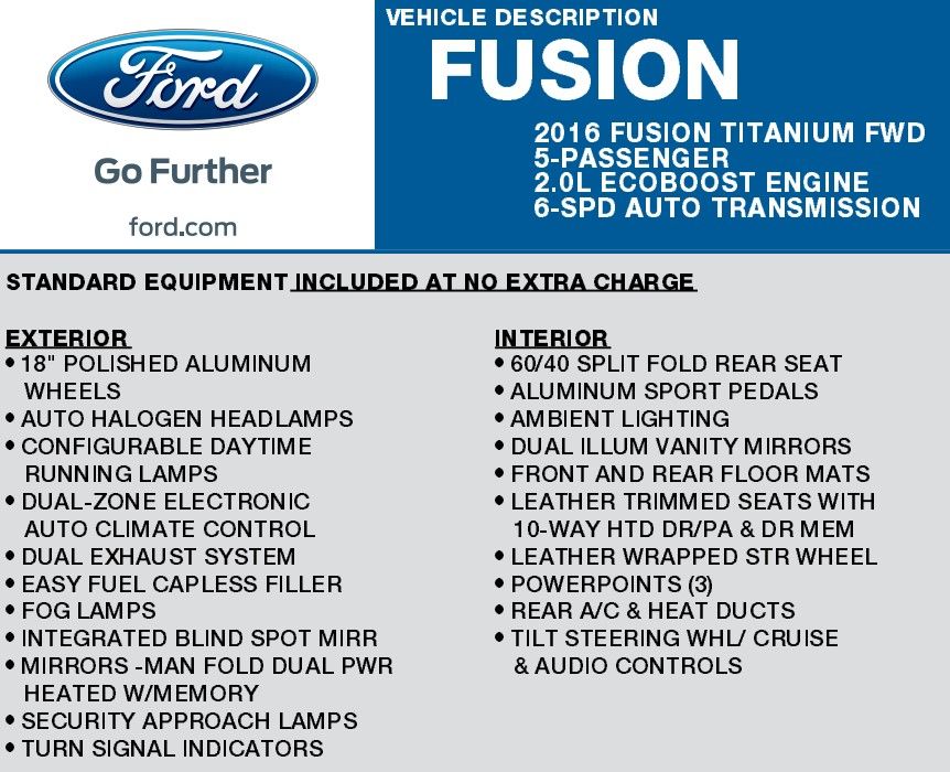 2016 Ford Fusion Titanium 21