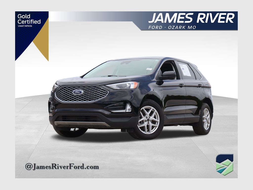 Black Metallic 2024 Ford Edge SUV / Crossover All-Wheel Drive 8-Speed Automatic