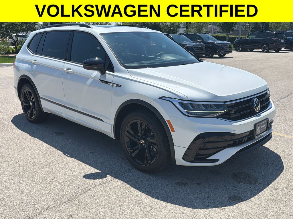 Pure White 2023 Volkswagen Tiguan SUV / Crossover All-Wheel Drive 8-Speed Automatic