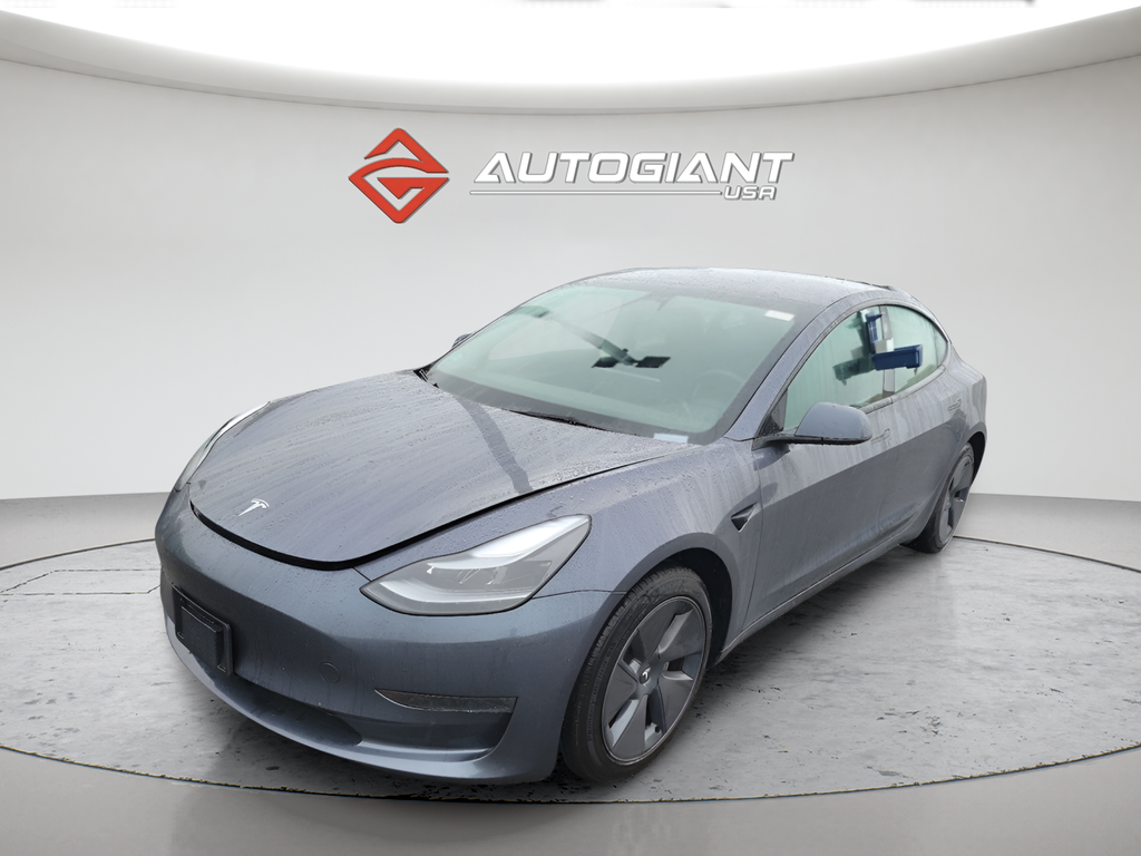 Midnight Silver Metallic 2023 Tesla Model 3 Sedan Rear-Wheel Drive 1-Speed Automatic