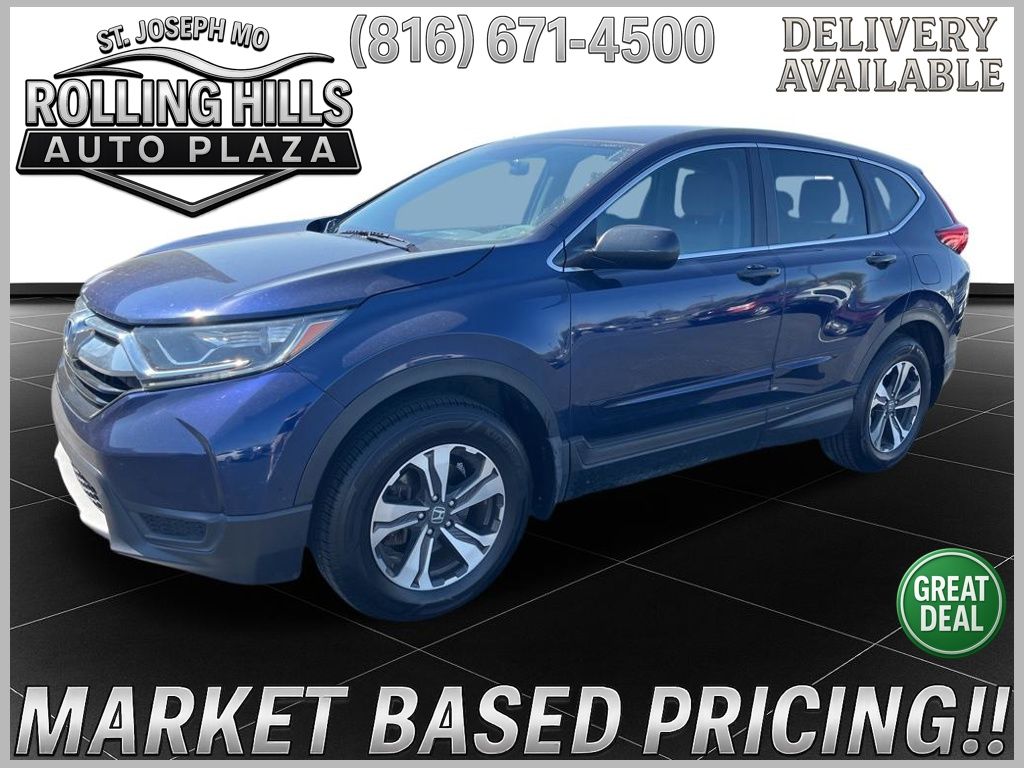 Black (Obsidian Blue Pearl) 2018 Honda CR-V LX AWD SUV / Crossover All-Wheel Drive Continuously Variable Transmission