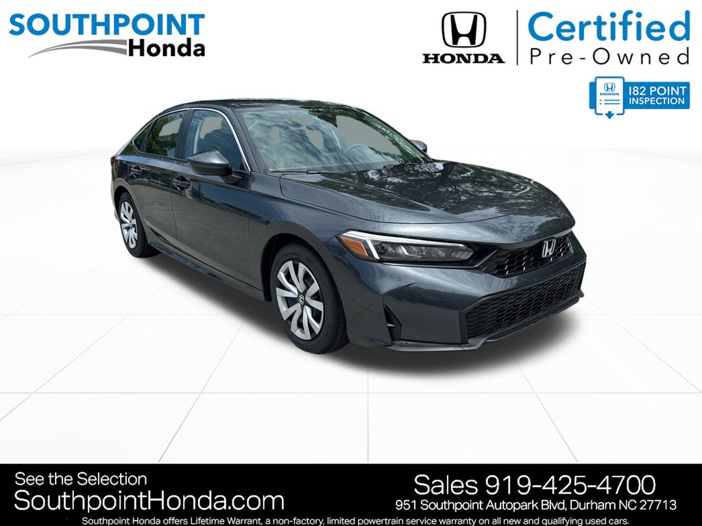 Meteorite Gray Metallic 2026 Honda Civic Sedan Front-Wheel Drive Continuously Variable Transmission