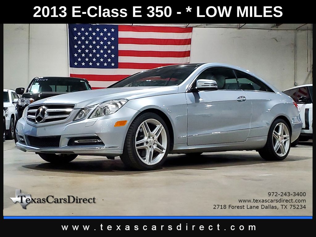 Diamond Silver Metallic 2013 Mercedes-Benz E-Class Coupe Rear-Wheel Drive 7-Speed Automatic