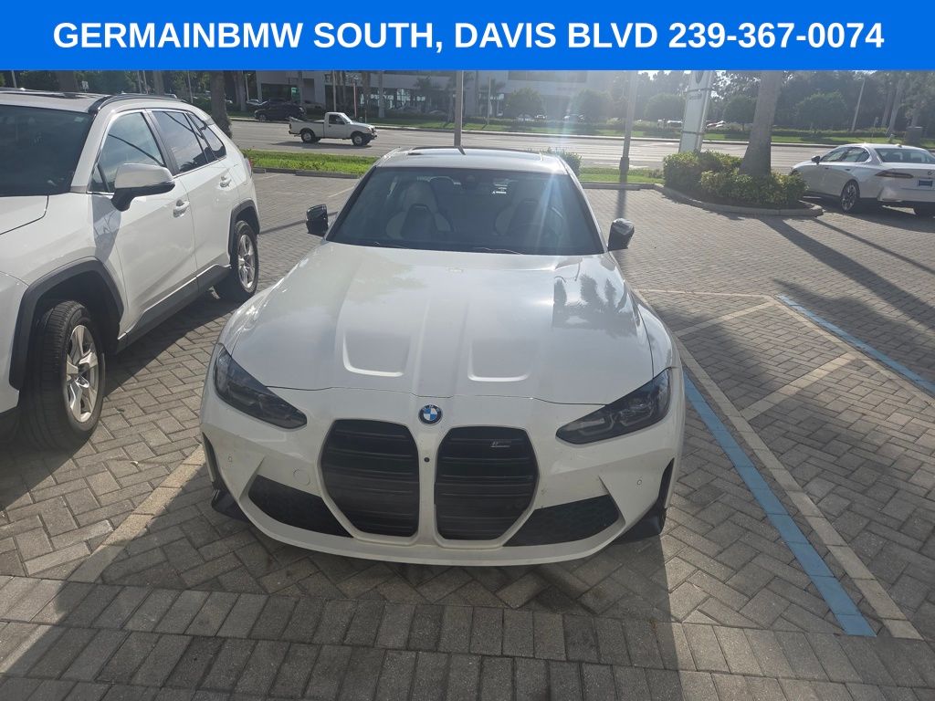Alpine White 2024 BMW M3 Sedan Rear-Wheel Drive 8-Speed Automatic